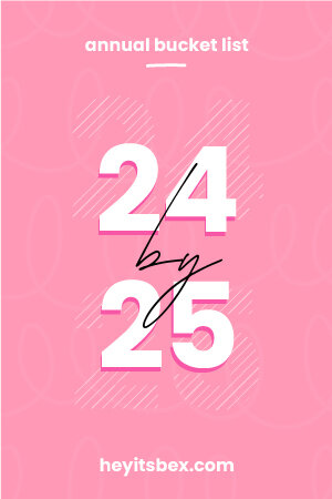 a pink background with the words '24 by 25' written on it.